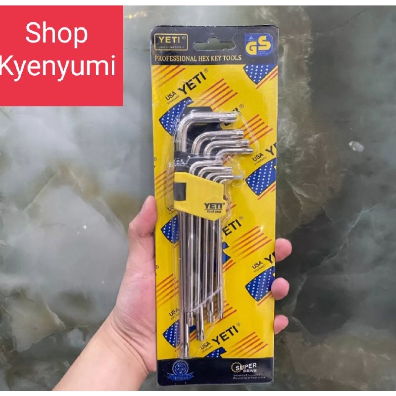Bộ Lục Giác Hoa Thị Hàng Cao Cấp Hiệu YETI HOẶC LS HOẶC WASAKI NHẬT Không Rỉ