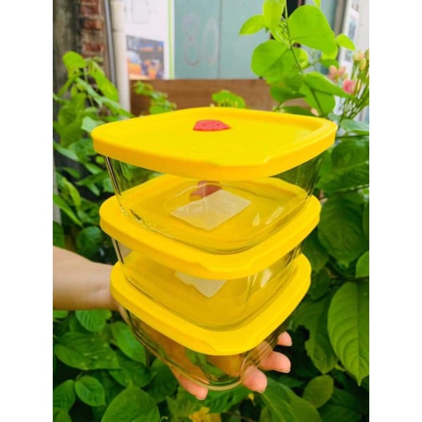 Hộp thủy tinh nắp Silicon Lock&Lock loại #410ml