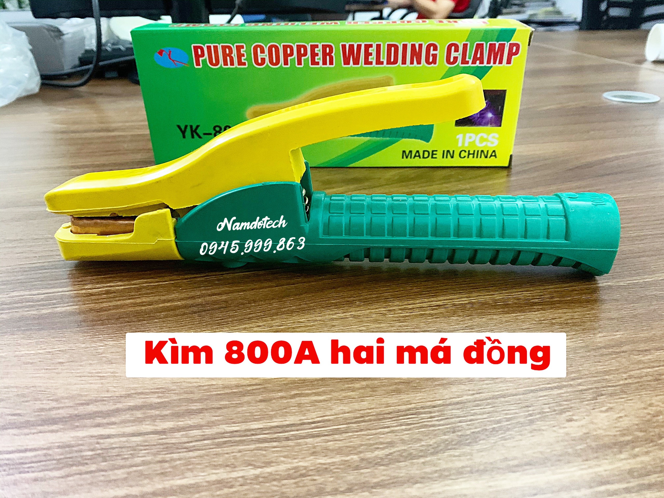 Combo 1 Kìm 800A + 1 Kẹp Mát 500A