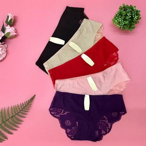 Combo 5 quần lót nữ su đúc phối ren mềm mịn