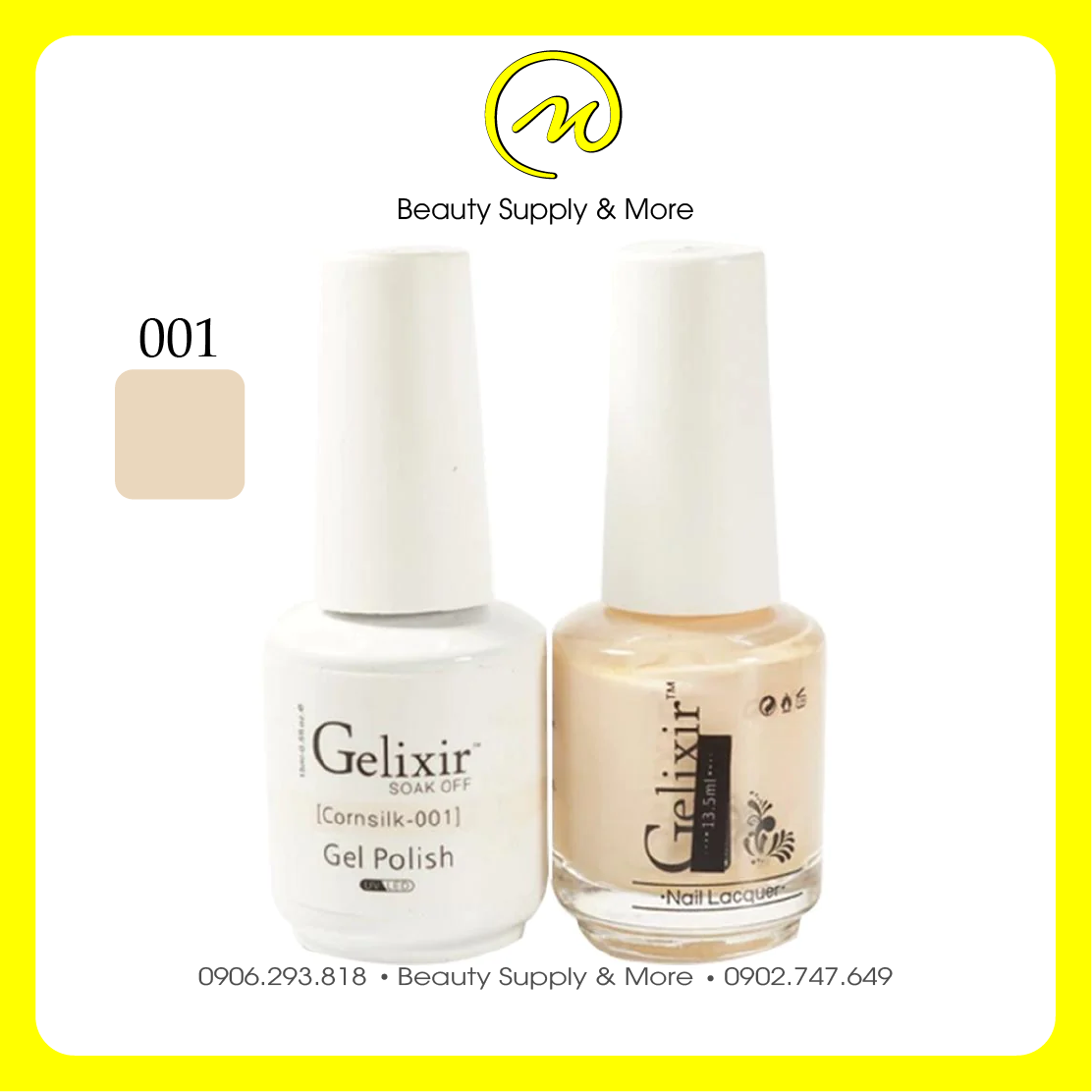 SƠN MÓNG TAY GELIXIR MỸ - BÁN THEO SET (Gồm 1 chai gel và 1 chai thường)