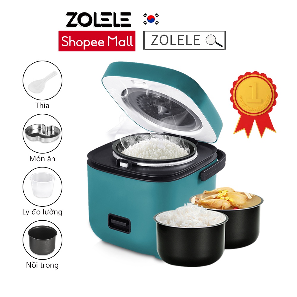 Nồi cơm điện mini ZOLELE ZB001 1.2L (Lòng nồi 800ml)