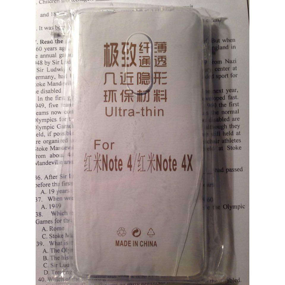 Ốp lưng silicon xiaomi redmi note 4x