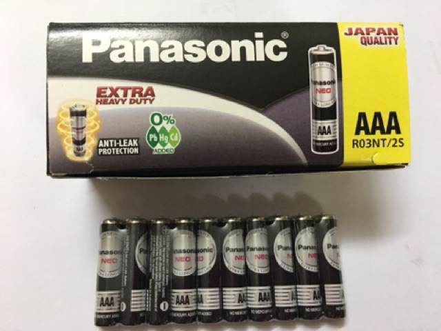 Combo 2 Pin AAA Panasonic R03NT/2S (Vỉ 2 Viên)