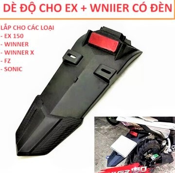 Dè chắn bùn sau có đèn led lắp xe ex150 hàng đẹp
