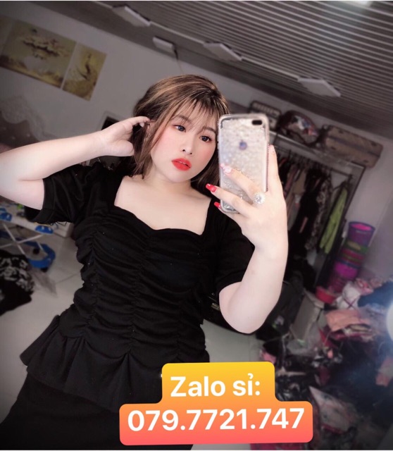 [HCM] [Shop Bigsize NỮ 60kg-90KG] Áo Kiểu Bigsize mặc Tết màu đỏ/ vàng/ trắng/ đen (3 Size: L-Xl-Xxl)