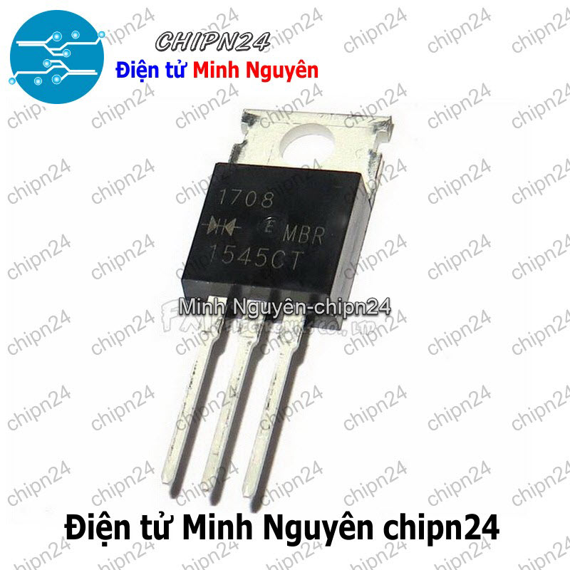 [1 con] (DIP) Diode MBR1545CT TO-220 15A 45V (MBR1545 1545) [Diode Schottky] - HH003799