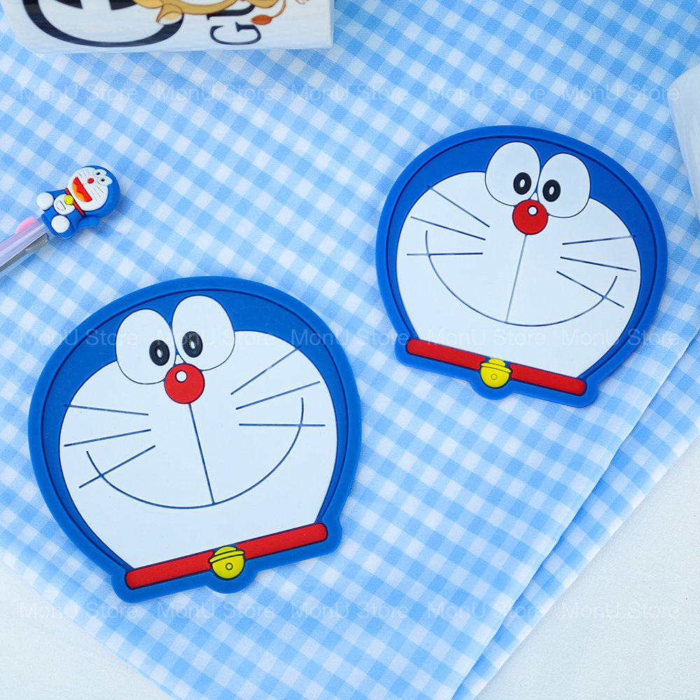 Đế lót ly, cốc silicon hình Doraemon dễ thương cute TooYoo BK00734