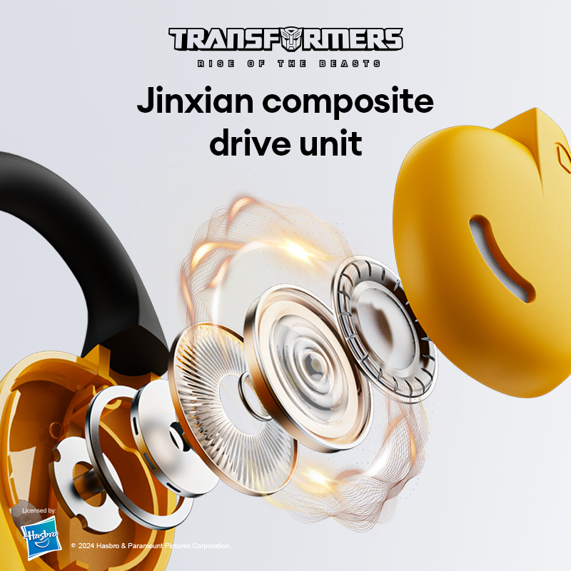 Transformers TF-T21 Wireless Bluetooth Headset Hanging ear type Not in ear Open Bluetooth 5.4 Bone conduction concept Long battery life Call noise reduction