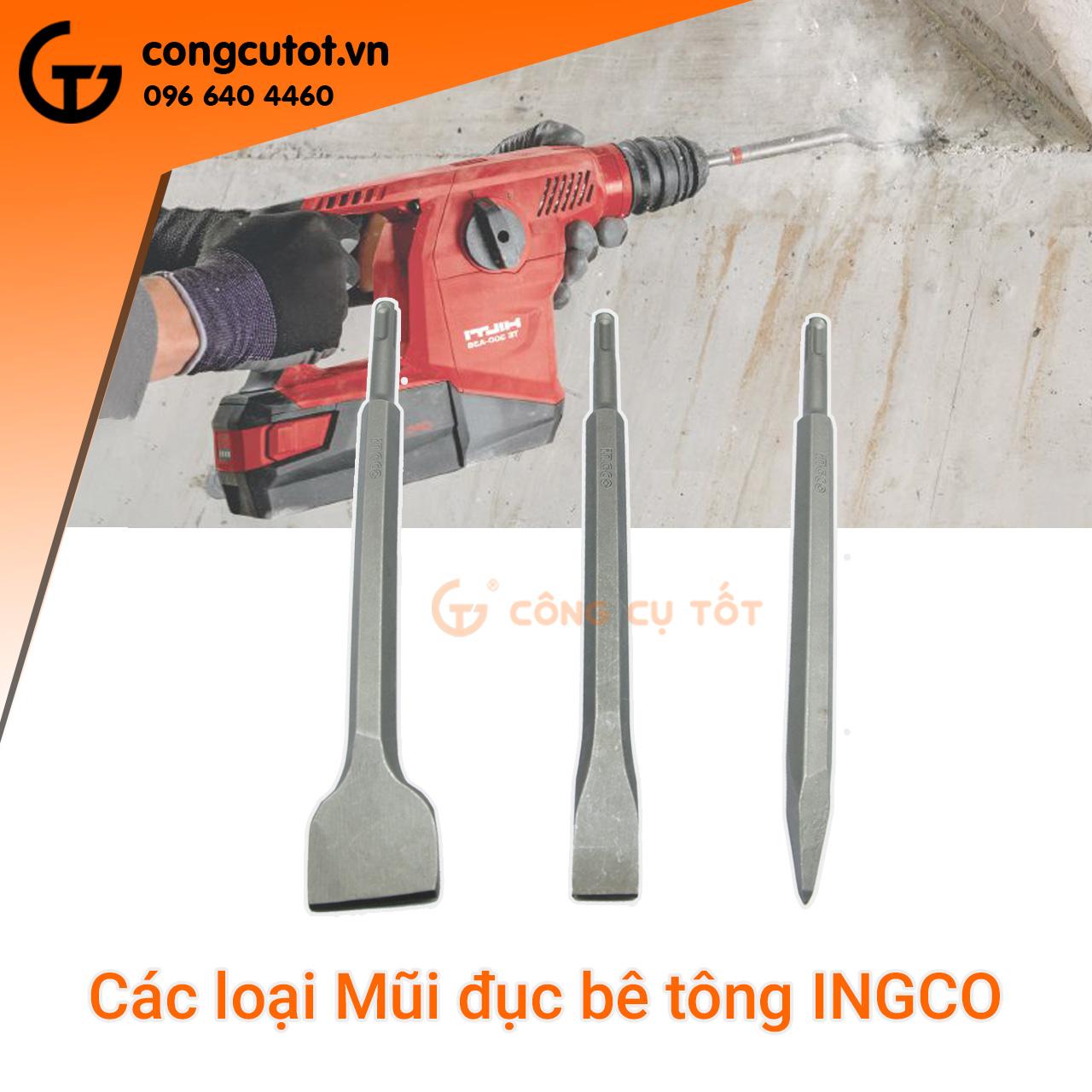 Mũi đục bê tông INGCO các cỡ