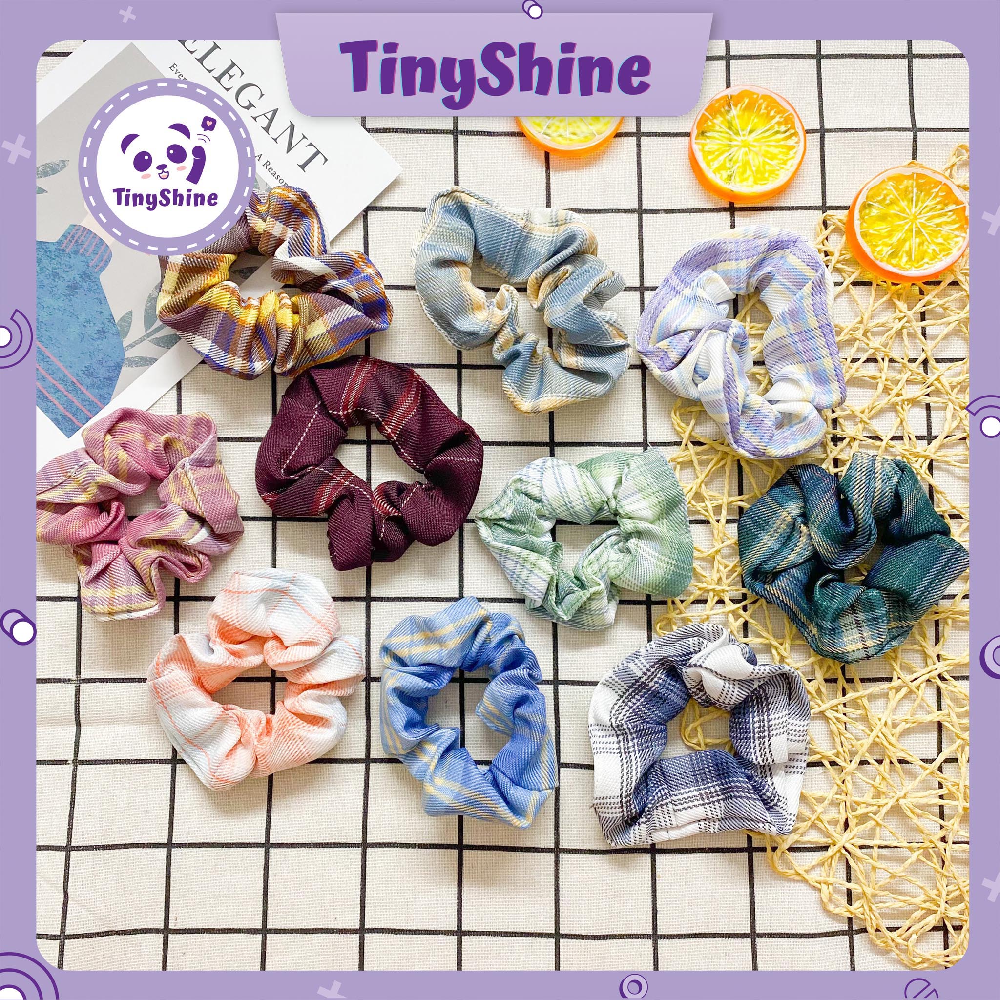 Cột Tóc Crunch Phong Cách Hàn Quốc Giúp Nàng Thêm Cá Tính (TinyShine)