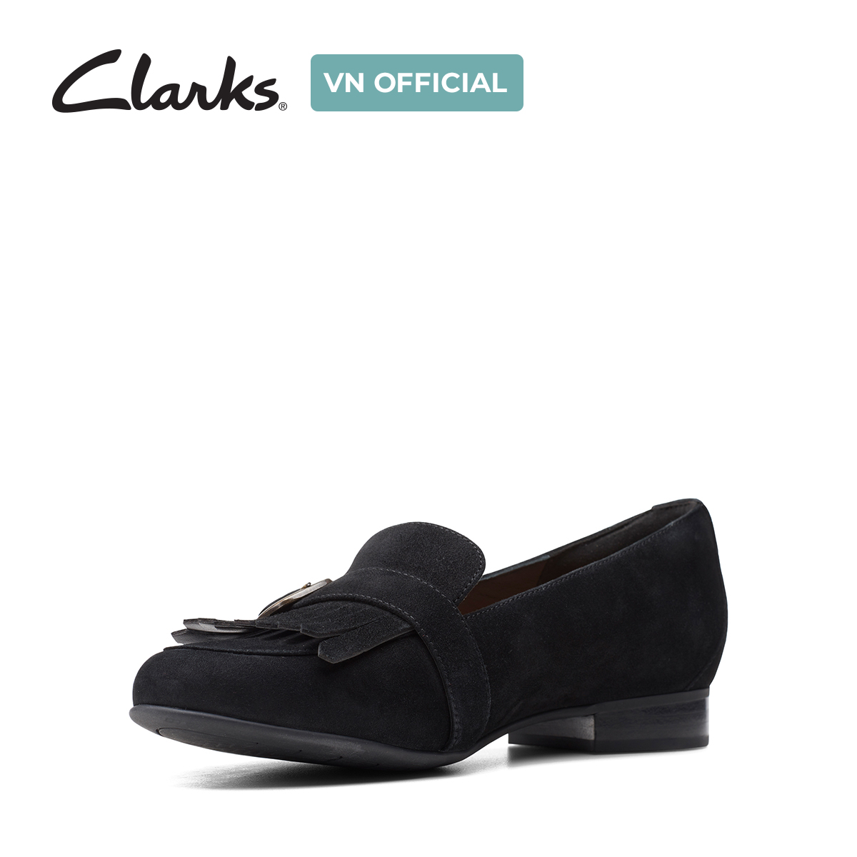 Giày Lười Da Lộn Nữ Clarks - Un Blush Fame