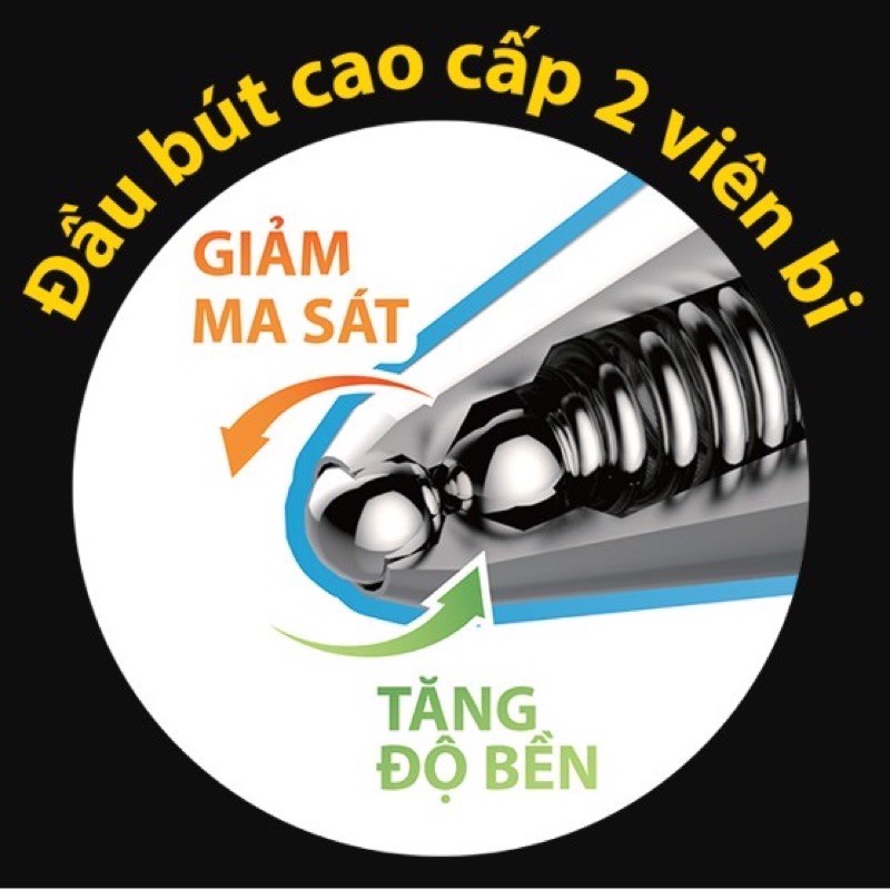 Bút Gel Điểm 10 Handle TP-GEL01, mực tím  (combo 2 cây)