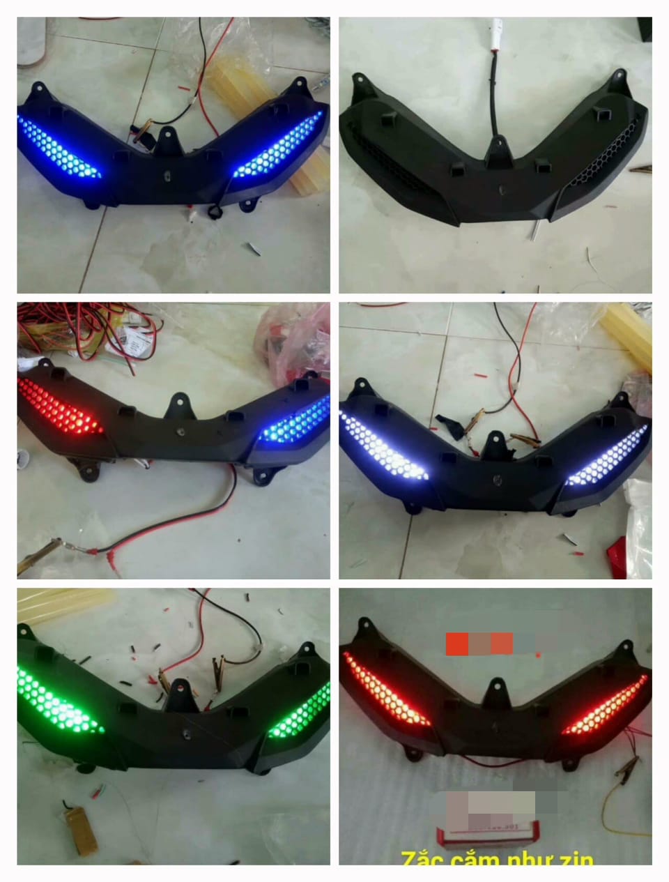 LED DEMI AUDI EXCITER 150 CÓ ĐÈN (làm hoàn chỉnh có zắc cắm như zin)