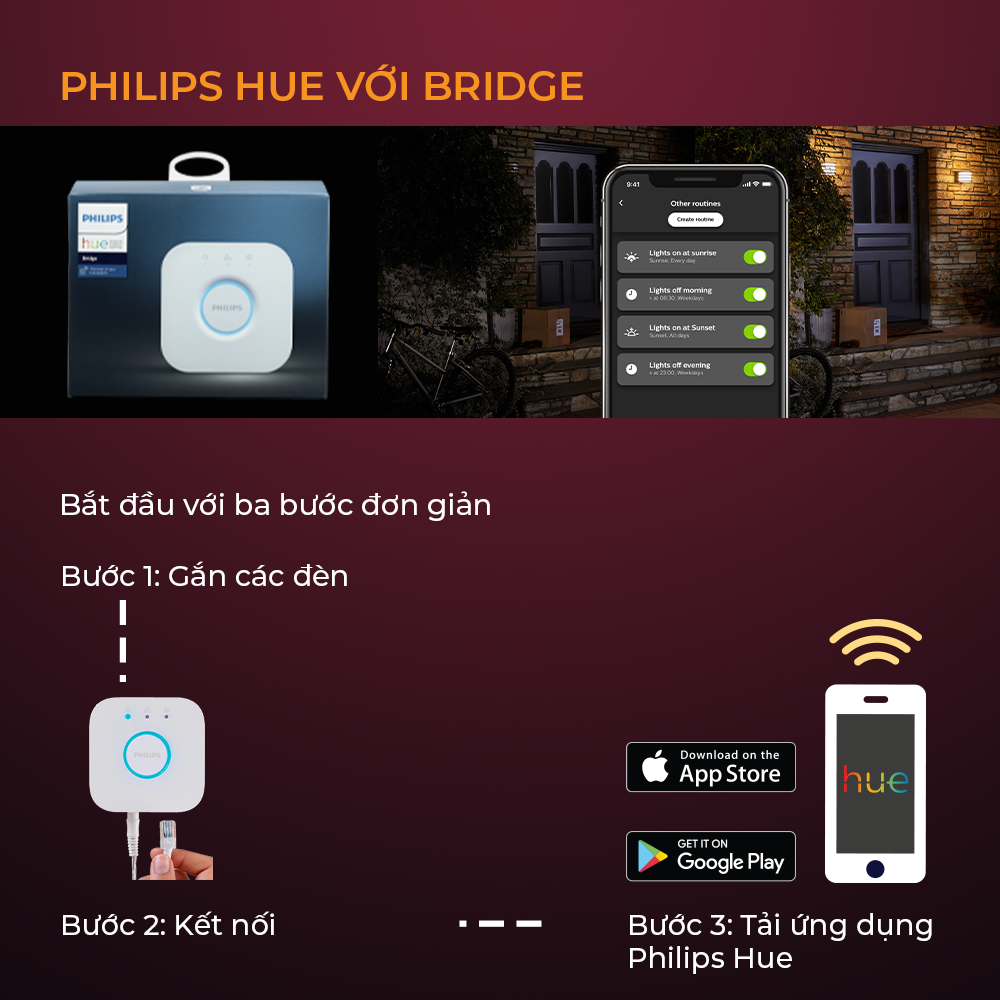 Bóng đèn Philips Hue WhiteAmbiance (01 bóng)