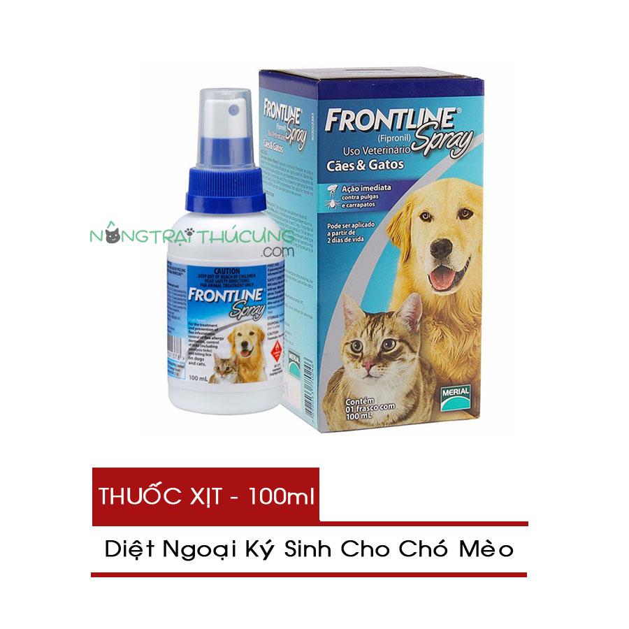 Thuốc Xịt Trị Ve Rận Bọ Chét Cho Chó Mèo - FRONTLINE Spray 100ml - Nông Trại Thú Cưng