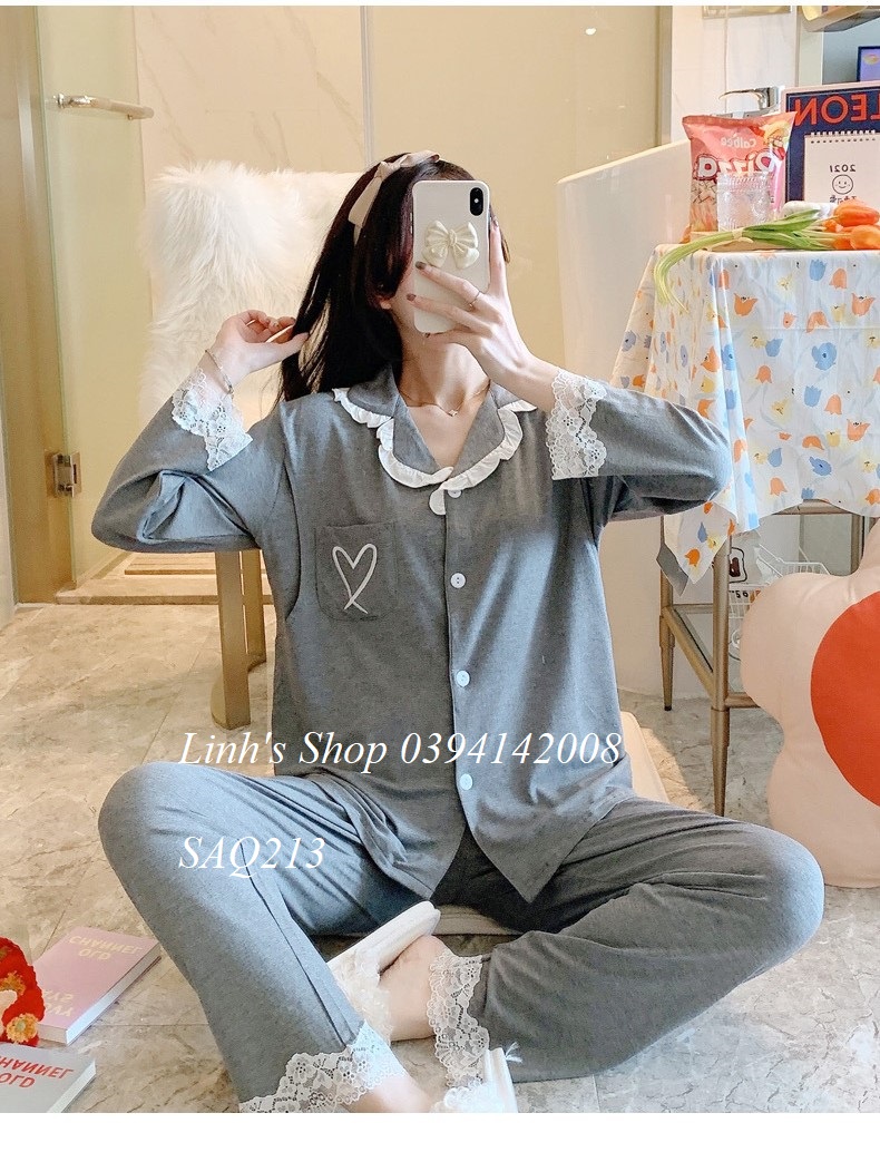 Bộ Bầu Dài Tay Sau Sinh-SAQ133