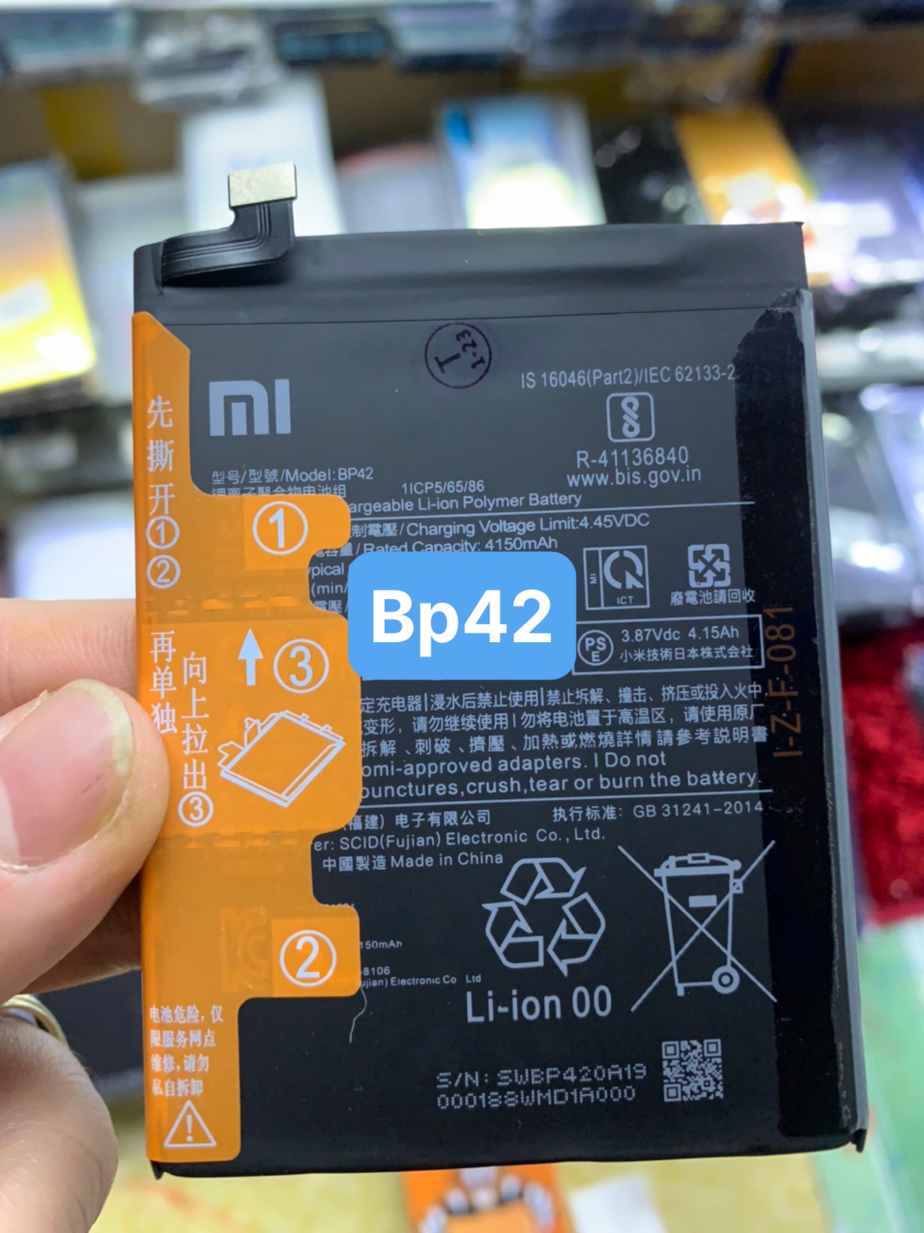 Pin zin XIAOMI MI 11 LITE / BP42 / 4150mAh