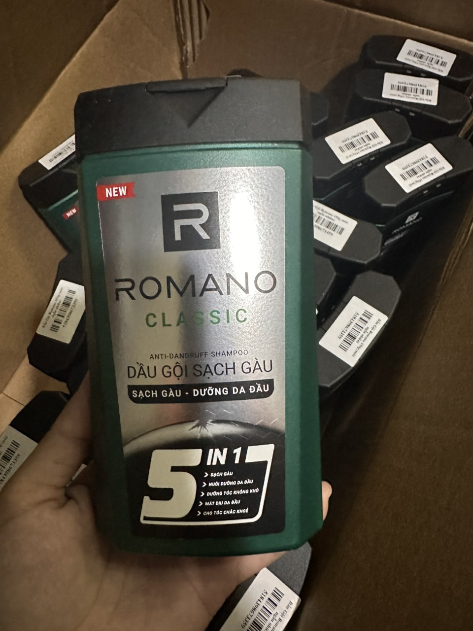 Dầu Gội sạch gàu Romano 5in1 150g