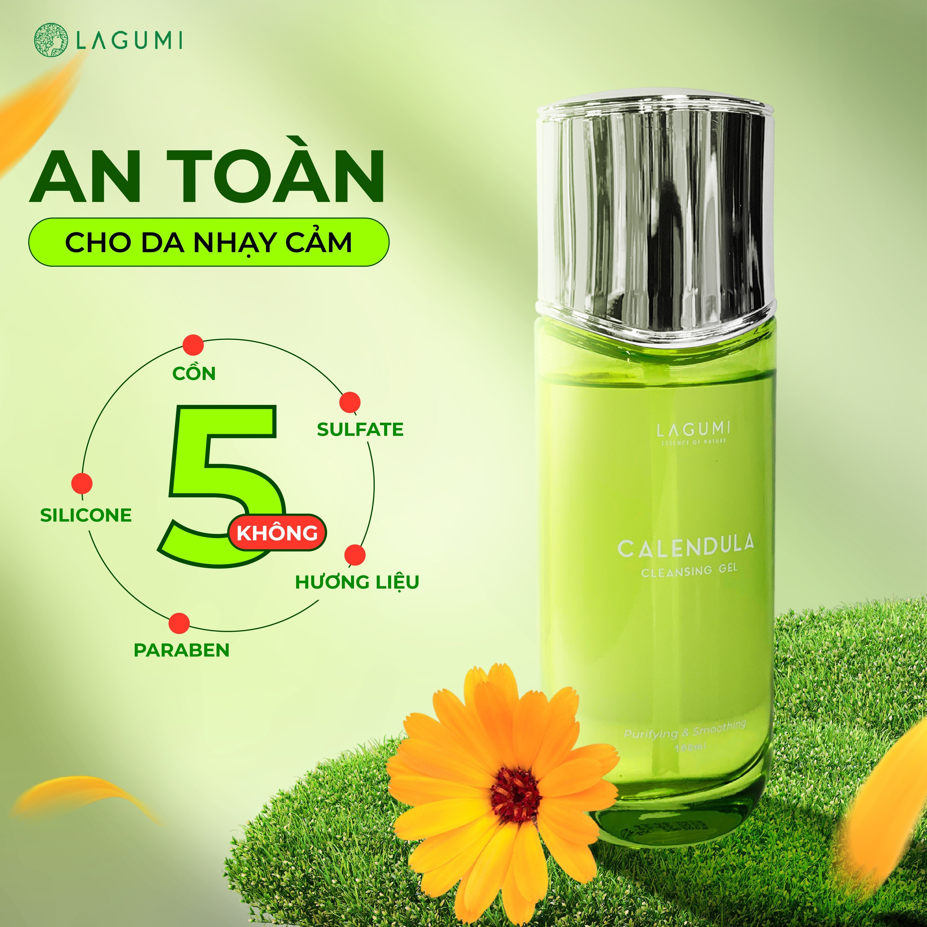 Combo sữa rửa mặt và serum dưỡng ẩm LAGUMI