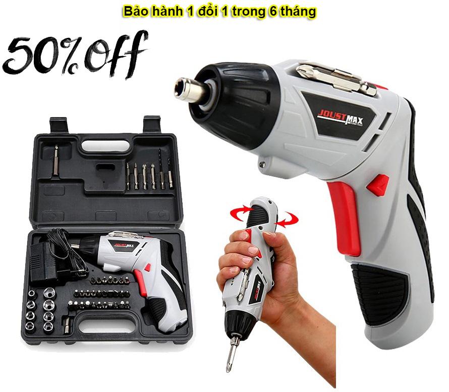 Khoang Cam Tay, May Mai Gia Đình Tien Dung, Bộ Máy Khoan Cầm Tay 45 Chi Tiết Joust Max , Khoan Và Vặn Ốc, Có Đèn Led Báo Hiệu , Sạc Pin Vô Cùng Tiện Lợi.