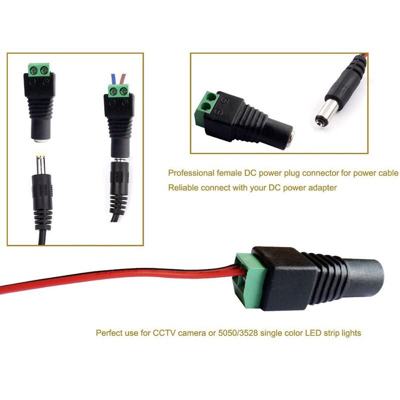 [HCM]1 cặp giắc nối nhanh 5.5mm