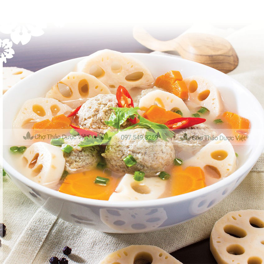 Củ sen khô 100g ( nấu canh, pha trà ) - Chợ Thảo Dược Việt