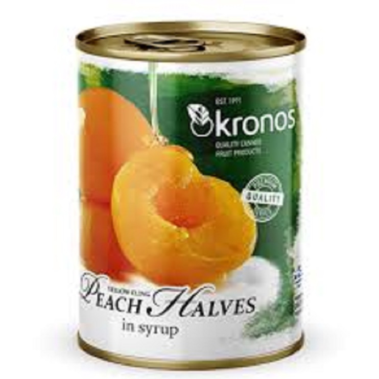 Đào Ngâm Kronos Lon 820g