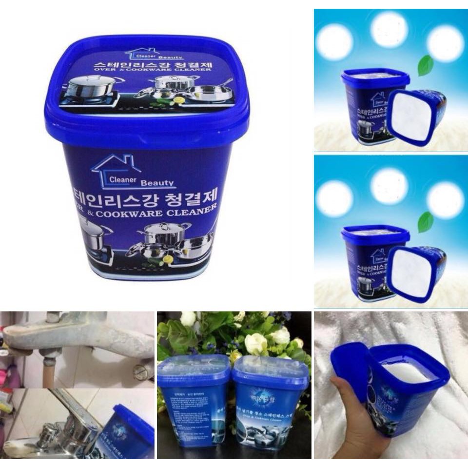 [HCM]Bột tẩy rửa xoong nồi chảo, Bột tẩy rửa cọ nồi chùi mặt bếp tẩy các vết ố bám bẩn tường bếp đa năng Hàn Quốc