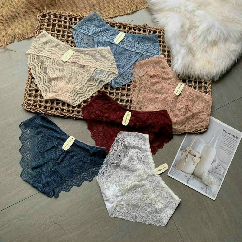 Lố 10 quần lót ren thanh lý siêu đẹp