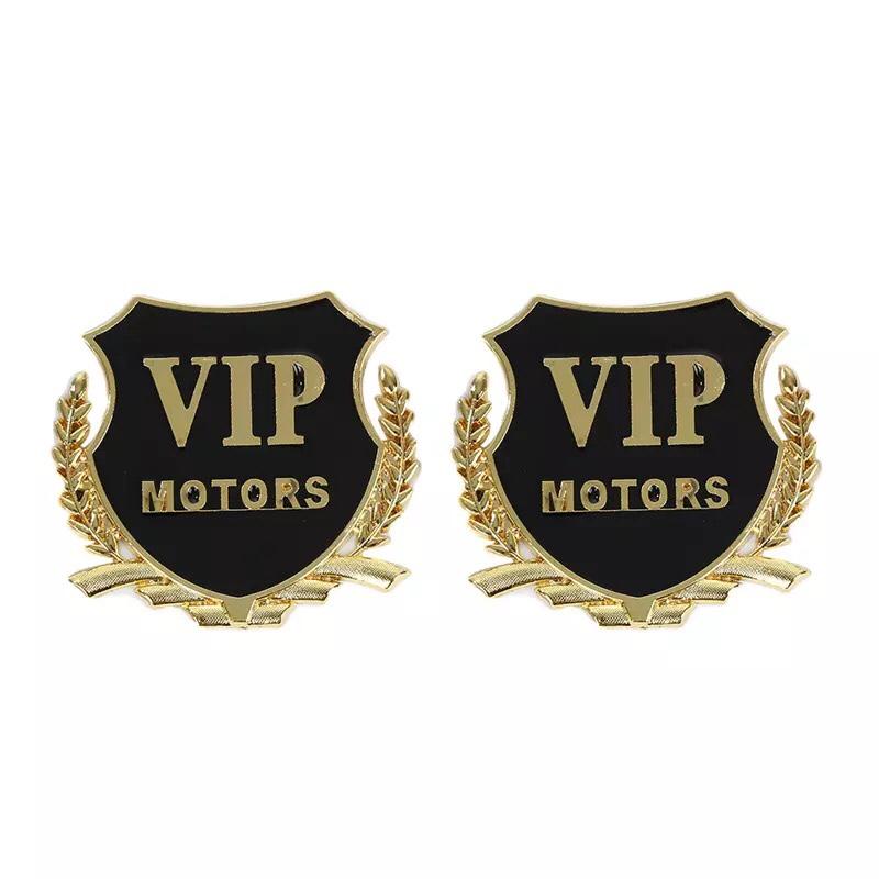 Bộ 2 logo vip dán xe ô tô