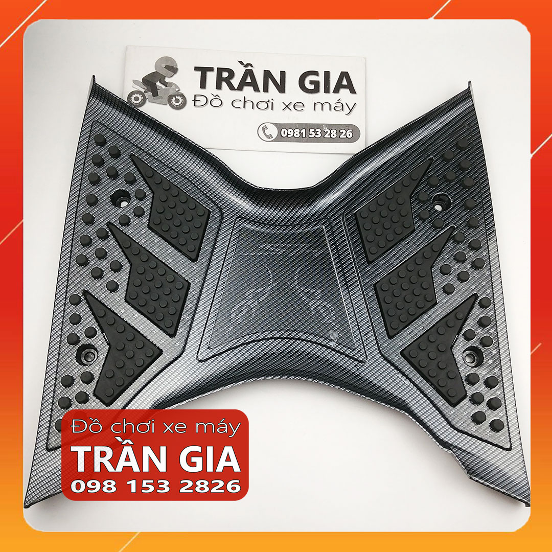 Thảm lót để chân xe Sh nam 125 150 160 năm 2020 2021 2022 2023 2024 cacbon - tấm trải sàn gác chân carbon 125i 150i 160i