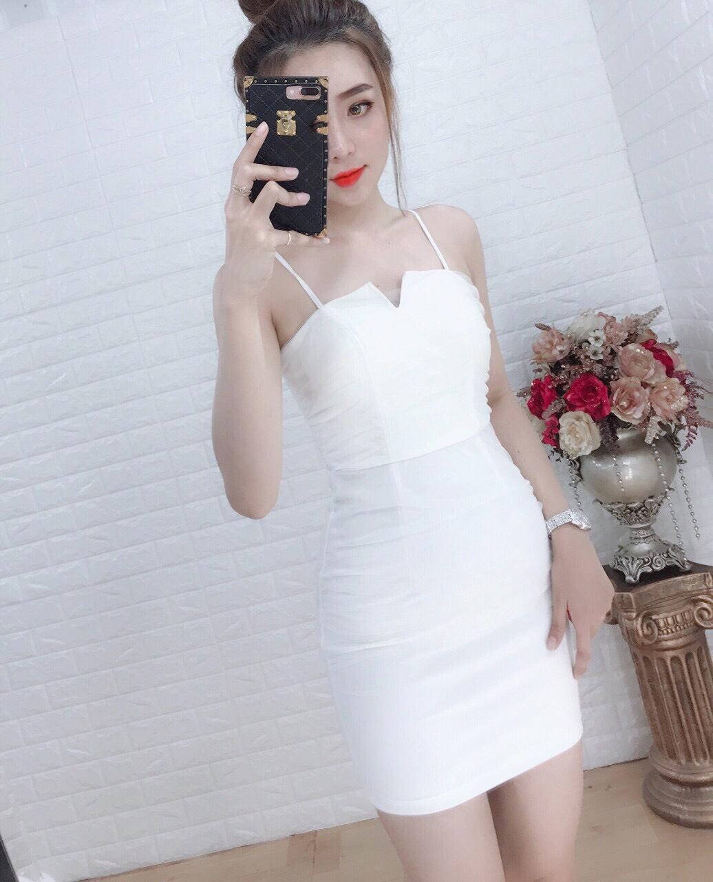 ĐẦM BODY PHỐI LƯỚI REN HÓT
