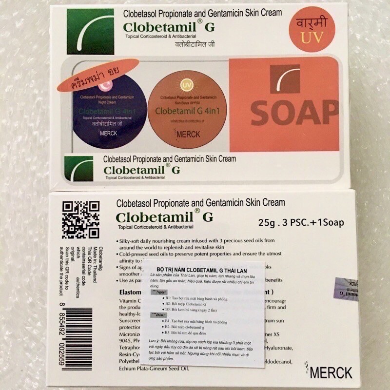 Kem nám clobetamil g cao cấp 4in1 thái lan
