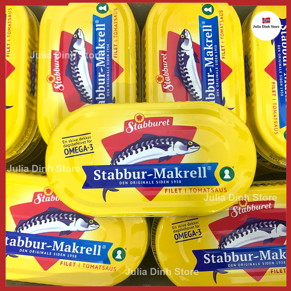 Cá thu sốt cà STABBUR-MAKRELL Omega 3 170gram