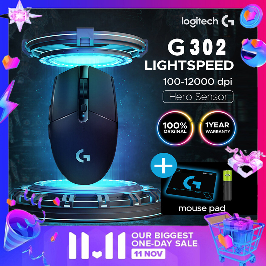 Chuột logitech có dây - chuột gaming logitech g302 daedalus prime 4000dpi siêu nhạy, bảo hành 1 đổi 1