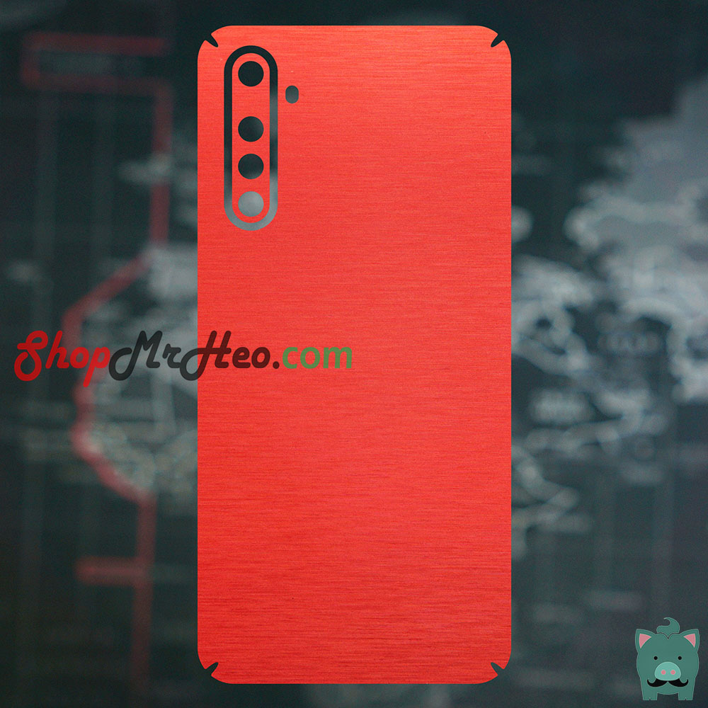 [HCM]Skin Dán Mặt Sau Lưng Vân Nhôm OPPO Realme 6 - Realme 6 Pro - X50