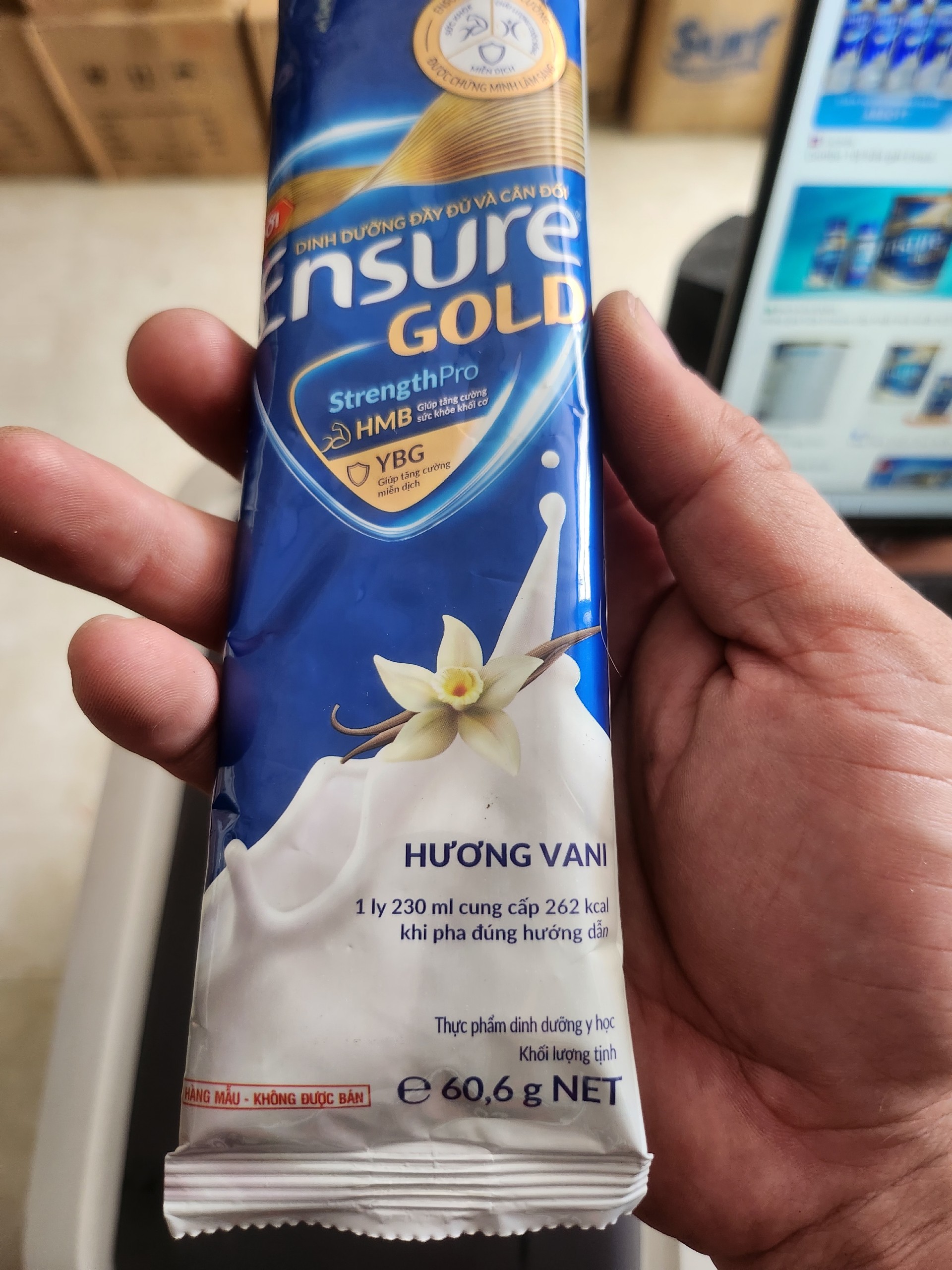 Combo 50 gói sữa Ensure hương vani mẫu mới (date 2025)