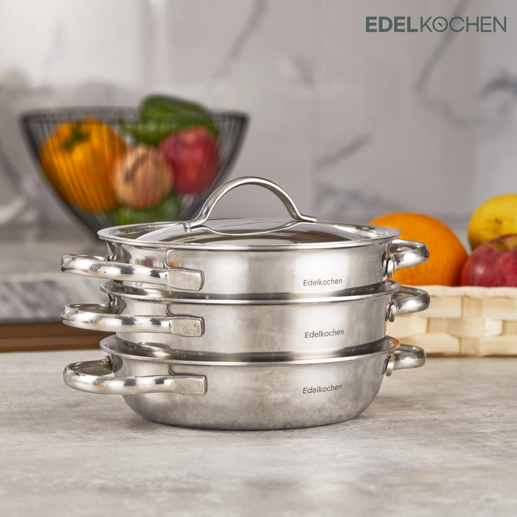 [HCM]Bộ nồi mini Edelkochen 3 lớp Đáy từ 16cm