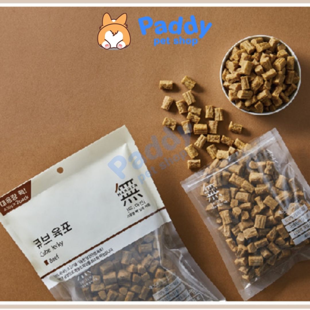 Bánh Thưởng Cho Chó Viên Thịt Bowwow Cube Jerky