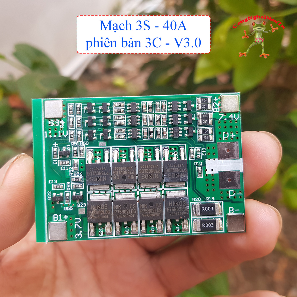 Mạch 3s 126v 40a mạch sạc cân bằng và bảo vệ tự khôi phục auto recovery - mạch 3s 126v 40a mạch sạc cân bằng và bảo vệ tự khôi phục auto recovery