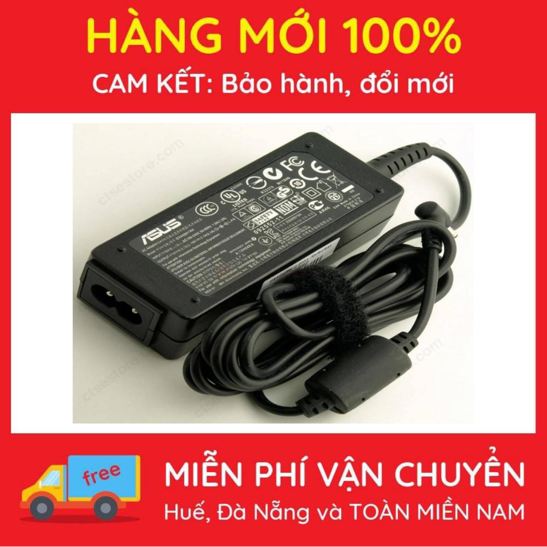 Sạc laptop asus eee pc 1016p 1101ha 1101hab 19v 2.1a hàng nhập khẩu bảo hành toàn quốc 12 tháng + tặng dây nguồn 1.5m-bhth