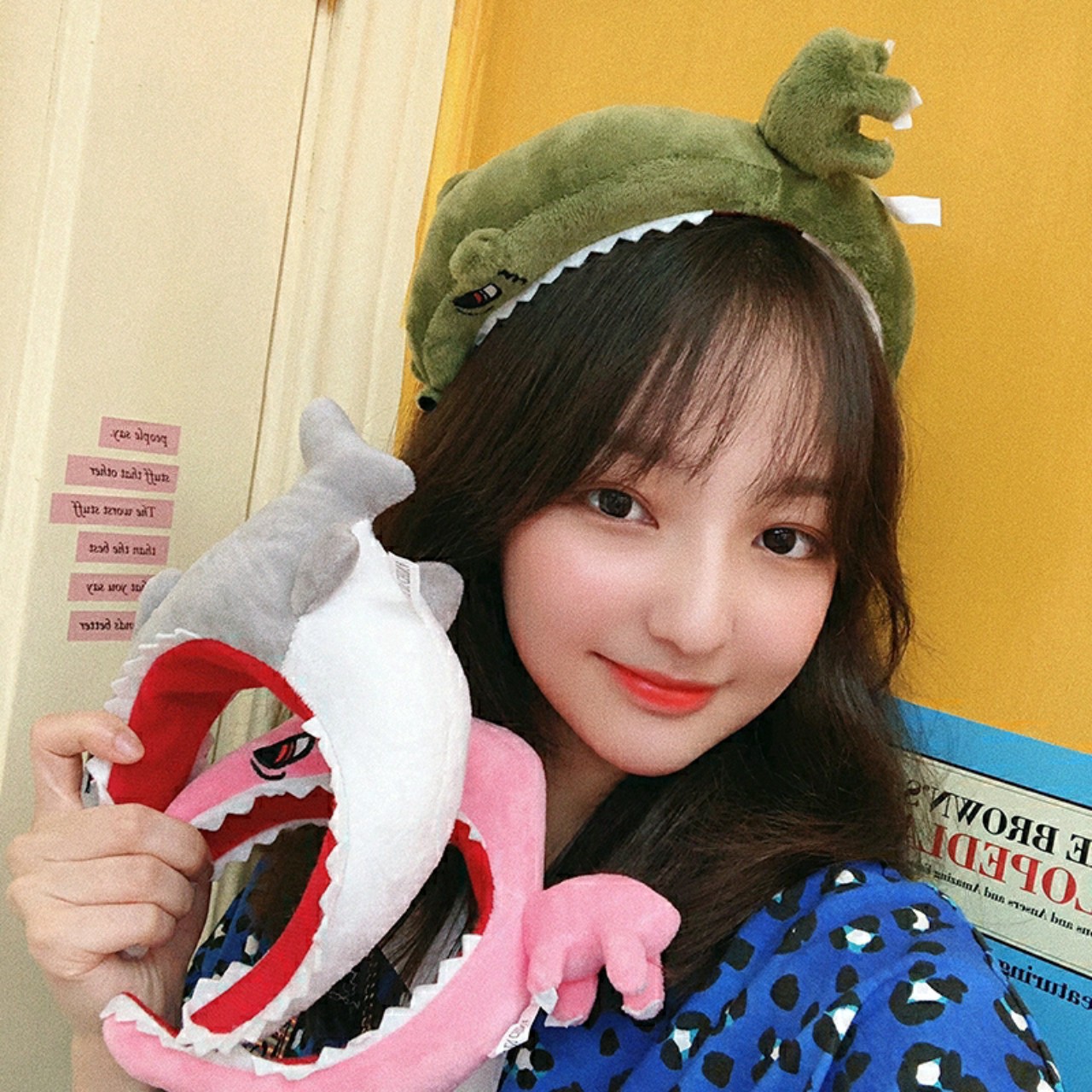 Hair hoop, headband, big animal head dinosaur hair band