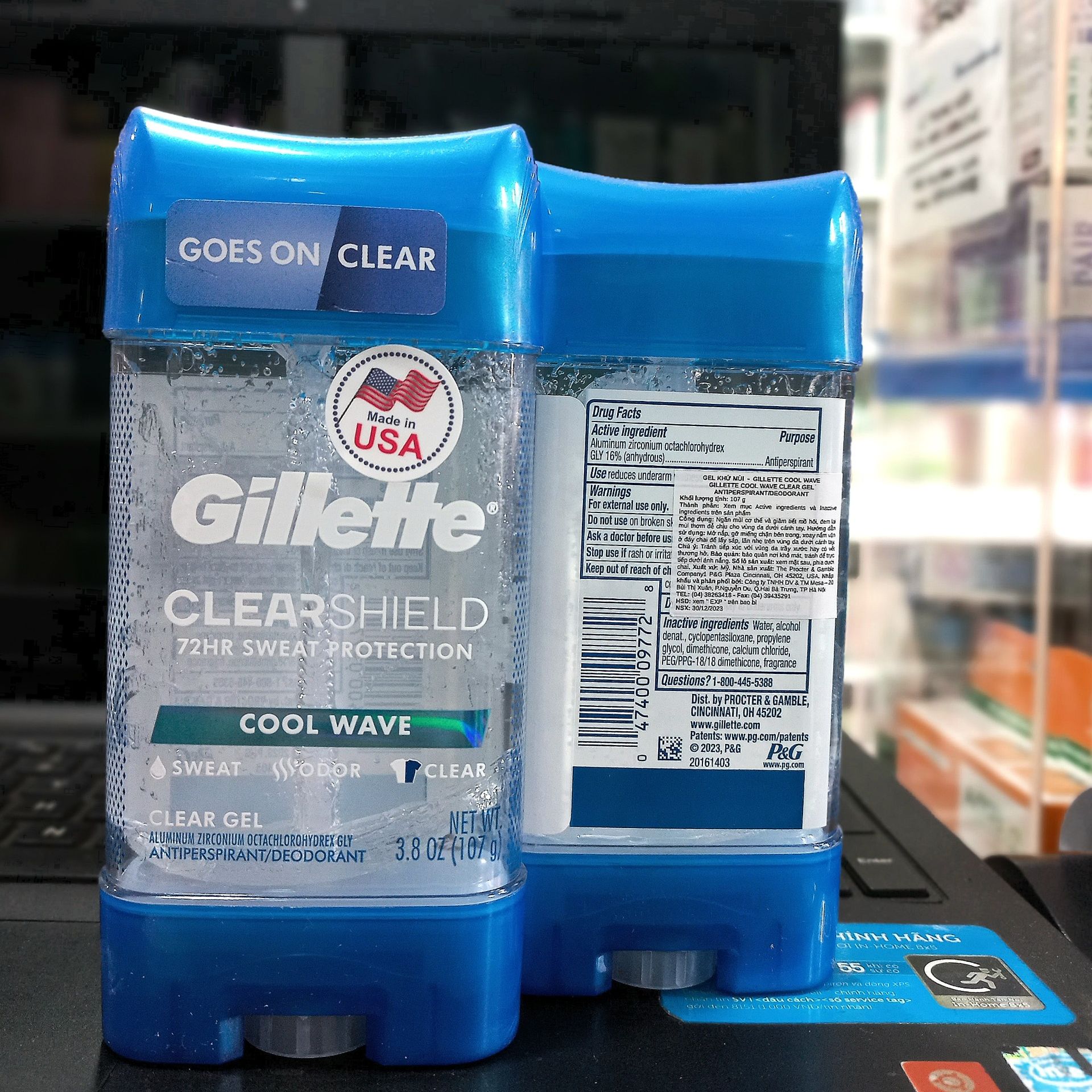 Lăn Khử Mùi Gillette Cool Wave Clear Gel