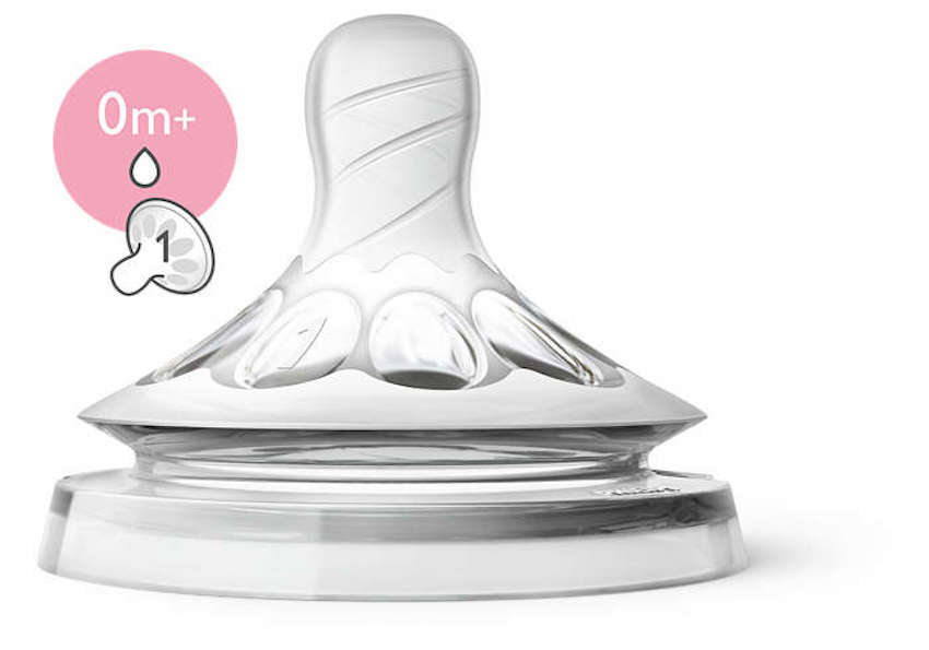 02 Núm Ti Philips Avent Natural số 1 (0 tháng+)