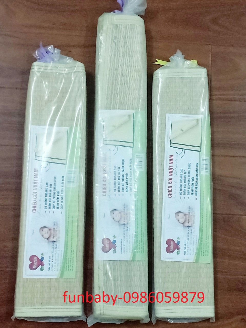 Chiếu cói Nhật Nam Cho bé 60cm*90cm và 52cm*70cm