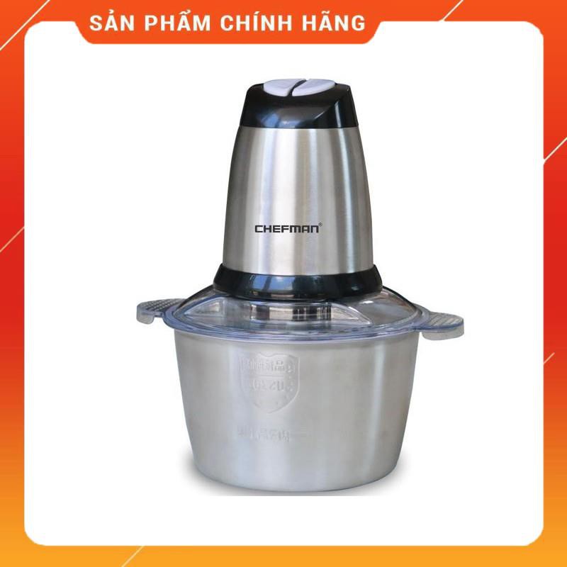 Máy xay thịt chefman cm-822i cối inox , hàng chính hãng - bảo hành 12 tháng