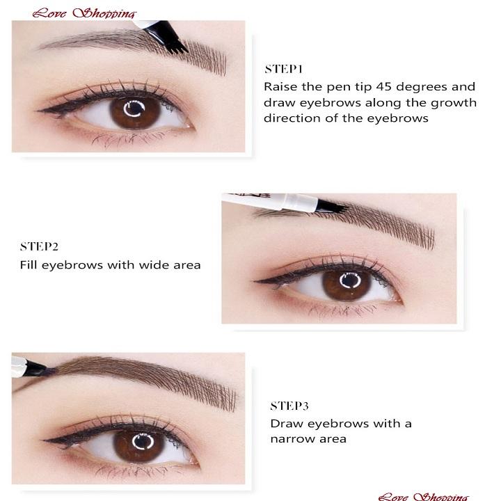 Bút Kẻ Lông Mày Phẩy Sợi 4D Thần Thánh