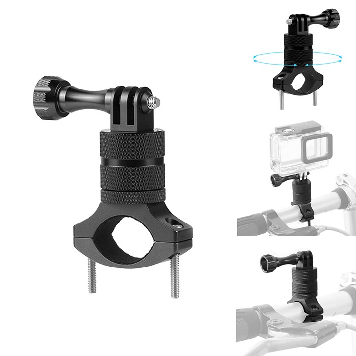 Mount gắn gopro ghi đông moto xoay 360 độ cnc