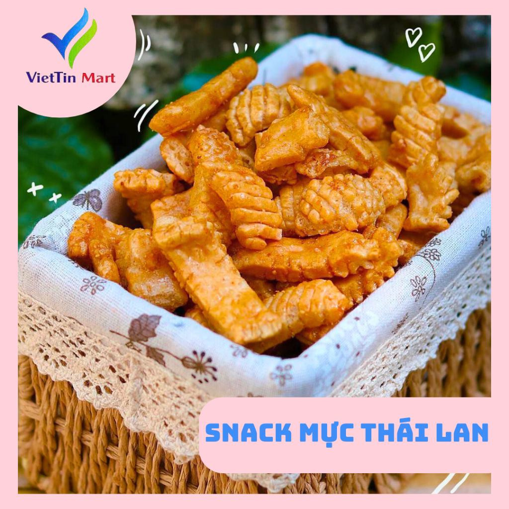 Snack Mực Thái Lan Gói 200G GIÒN RỤM